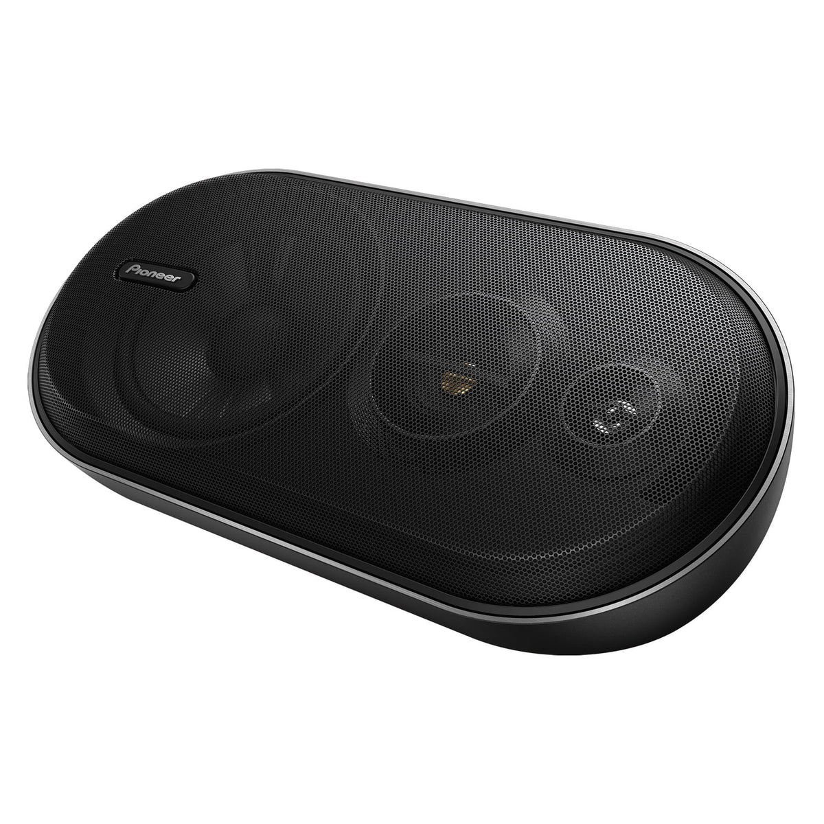 Pioneer TS-X210 4-5/8-In. x 12-1/2-In. x 6-In. 100-Watt 3-Way Surface-Mount Bass Reflex Speakers Black, Max Power 2 Pack, TS-