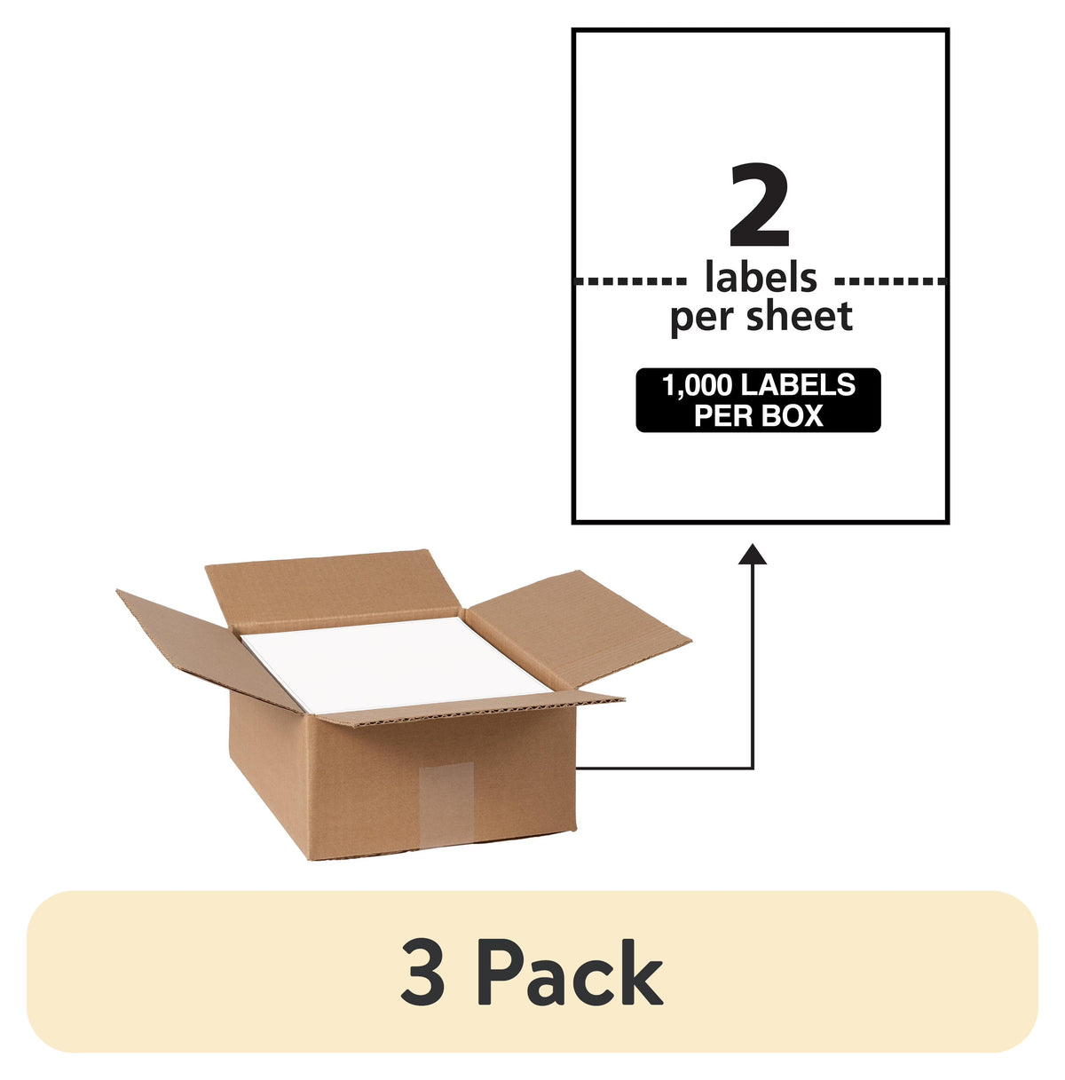 Avery 5-1/2" x 8-1/2" Labels, Ultrahold, 1,000 Labels (95526)