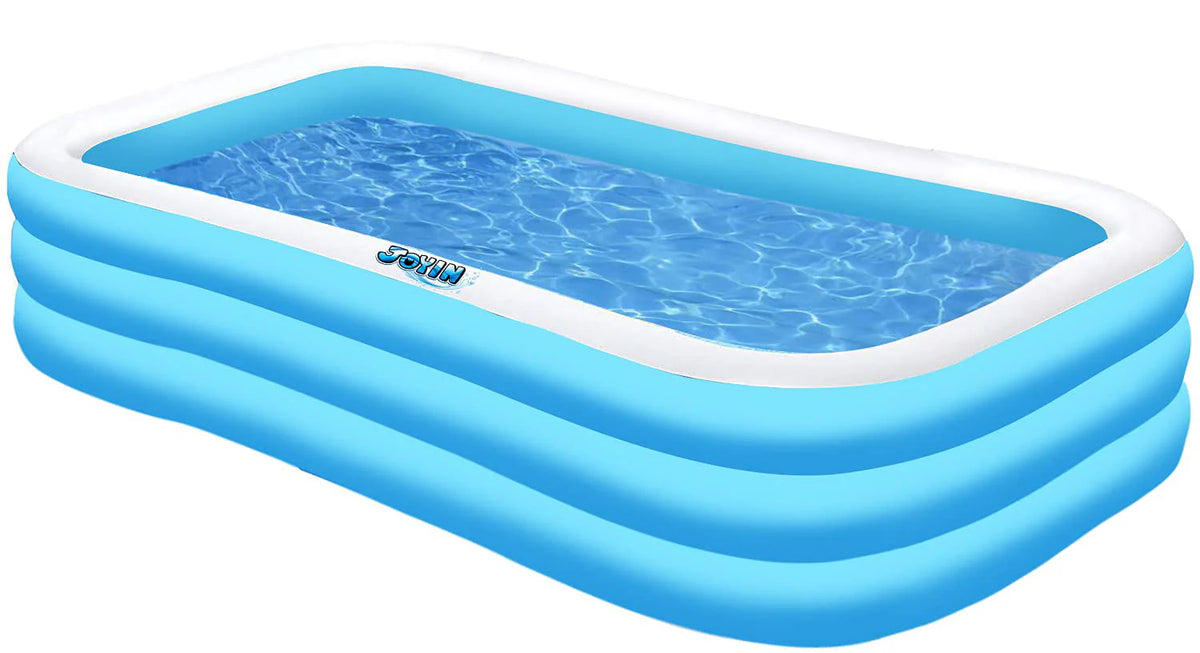 Joyin 120" Inflatable Family Swimming Pool 120" X 72" X 22" Full-Sized Inflatable Lounge Pool for Baby, Kiddie, Kids, Adult,