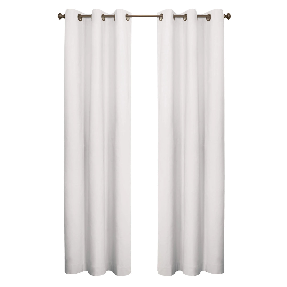 Winmate Insulated Cotton Grommet Curtain Panel - Pair each 40" x 54" in White