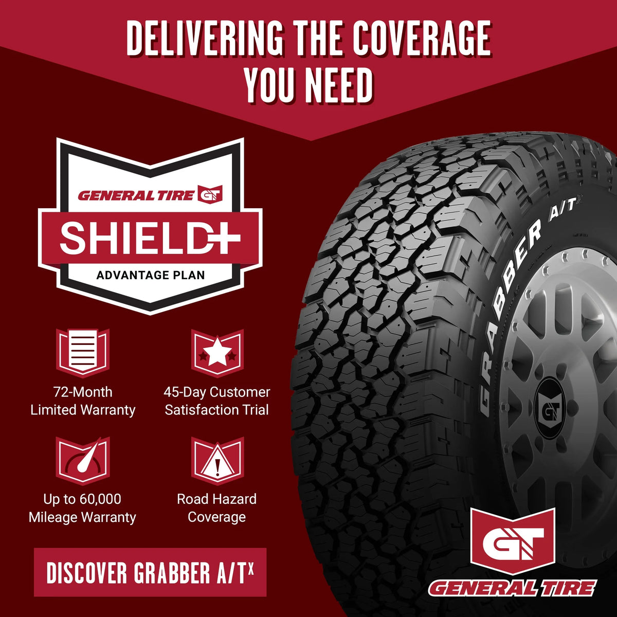 General Grabber A/T X All Terrain 265/65R17 112T Light Truck Tire