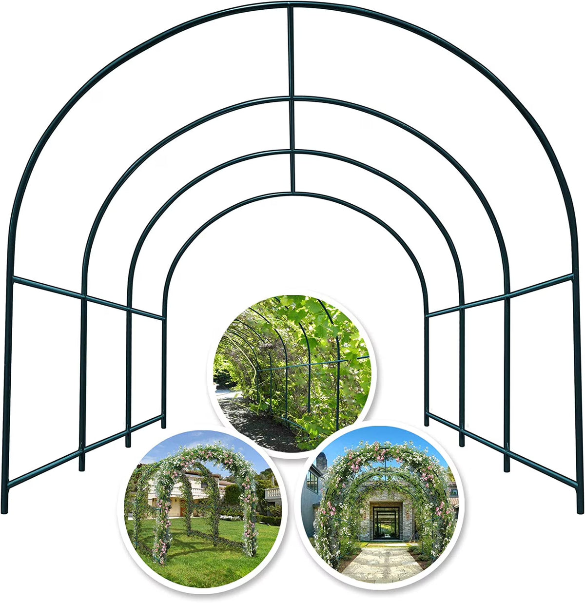 YardGrow Large Garden Support Arch Frame Climbing Plant Arch Arbor for Various Climbing Plant Roses Vines Birthday Wedding Pa
