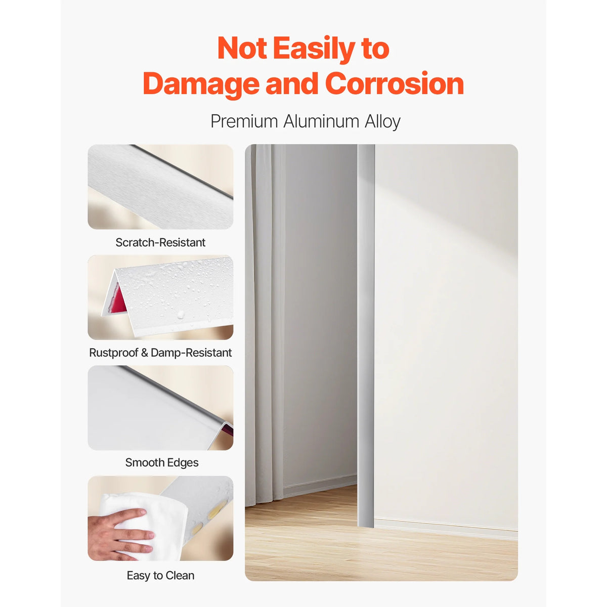 KFFKFF Aluminum Alloy Wall Corner Protector, 2 x 2 x 48 inch, 12 Pack Metal Edge Guards, L-Shaped 90-Degree Angle Trim for Wa