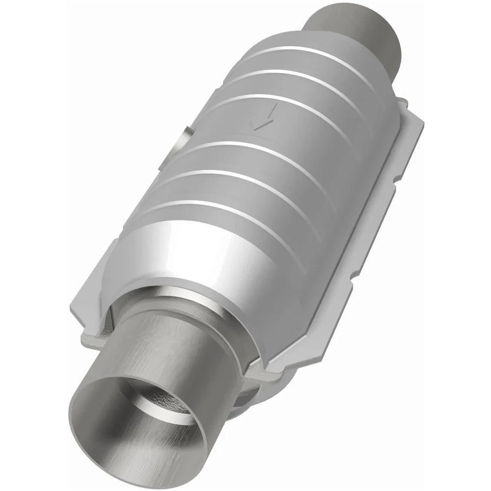 MagnaFlow Conv Univ 2.5in Inlet/Outlet Center/Center Round 11in Body L x 5.125in W x 15in Overall L Fits select: 1997-2020 FO