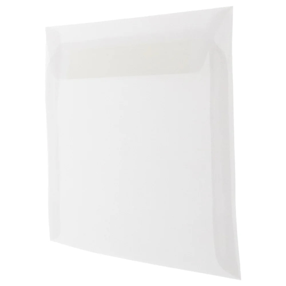 JAM Paper & Envelope 9 x 12 Booklet Translucent Envelopes, Clear, 1000/Carton