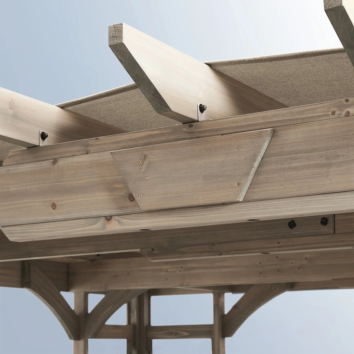 Yardistry 10 ft. x 14 ft. Madison Pergola with Bar and Sunshade