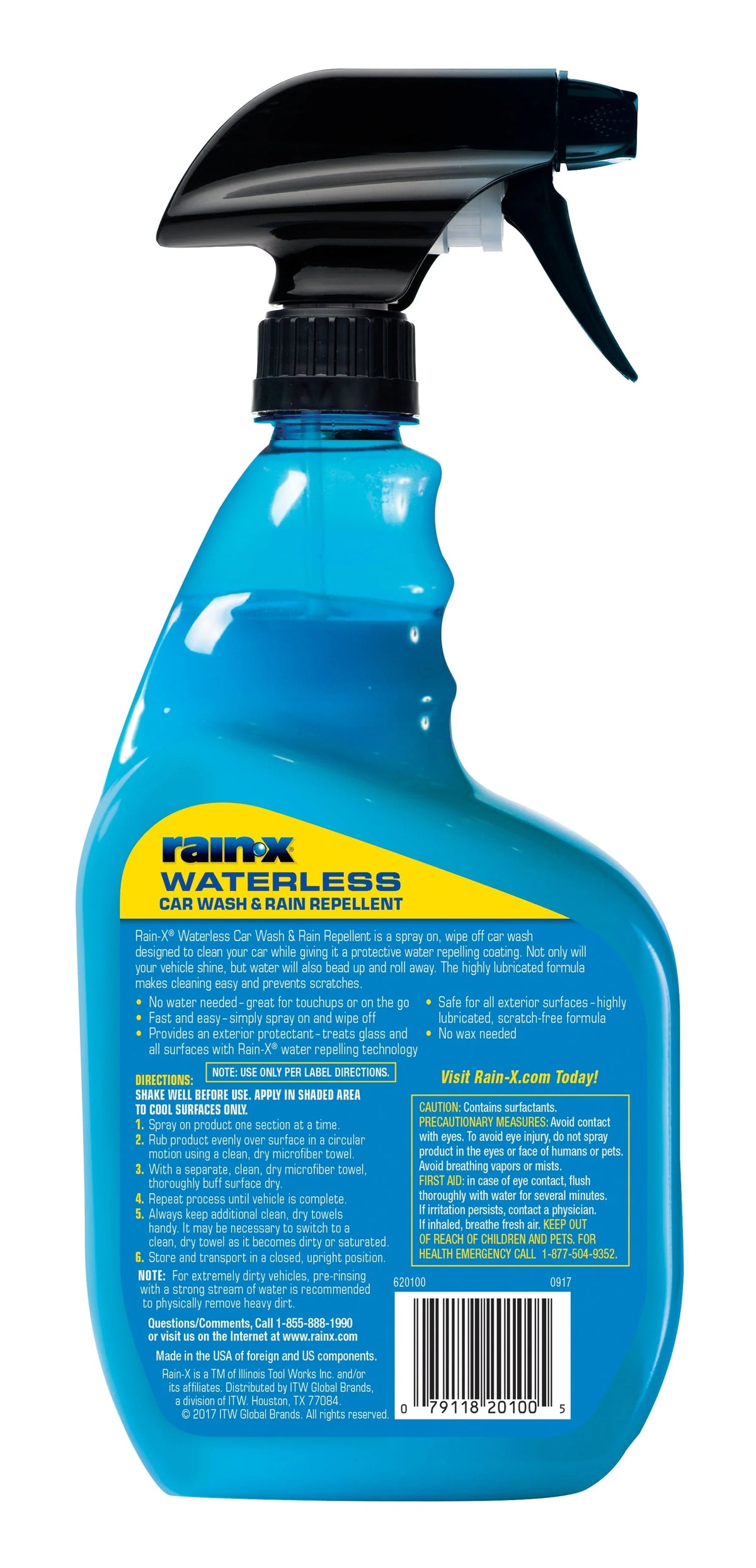 Rain-x Waterless Car Wash & Rain Repellent 32 fl oz, - 620100W