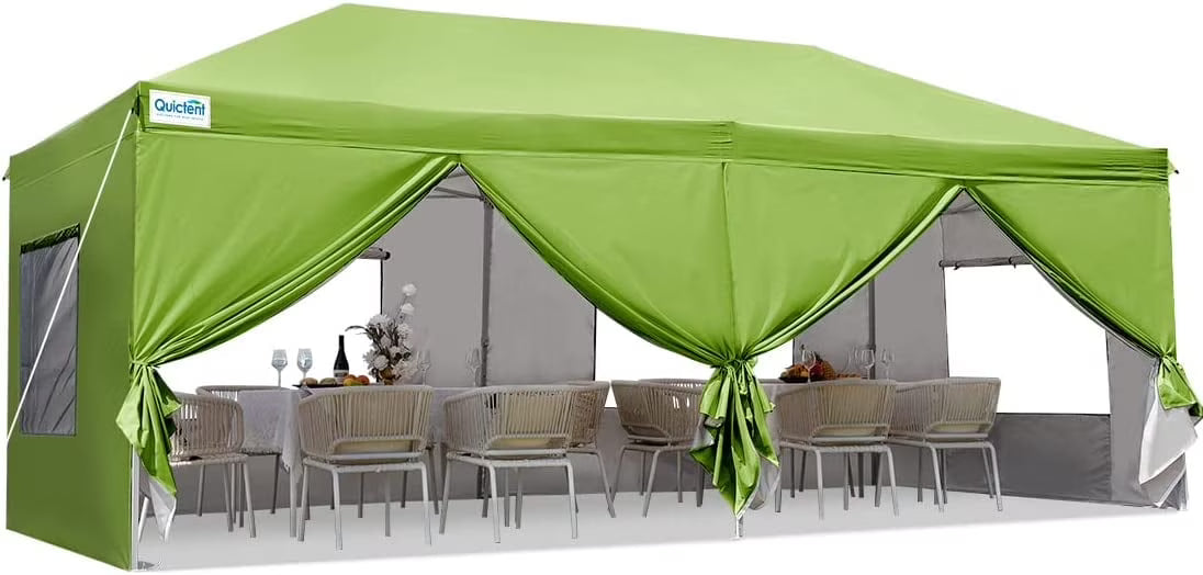 Quictent 10' x 20' White Instant, Event and Pop-up Outdoor Canopy