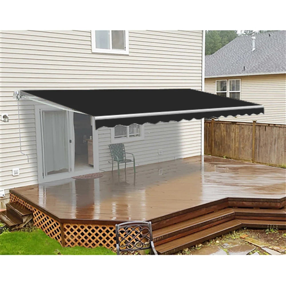 ALEKO Awning Fabric Replacement for Retractable Awning, 8 x 6.5 Ft, Black Color