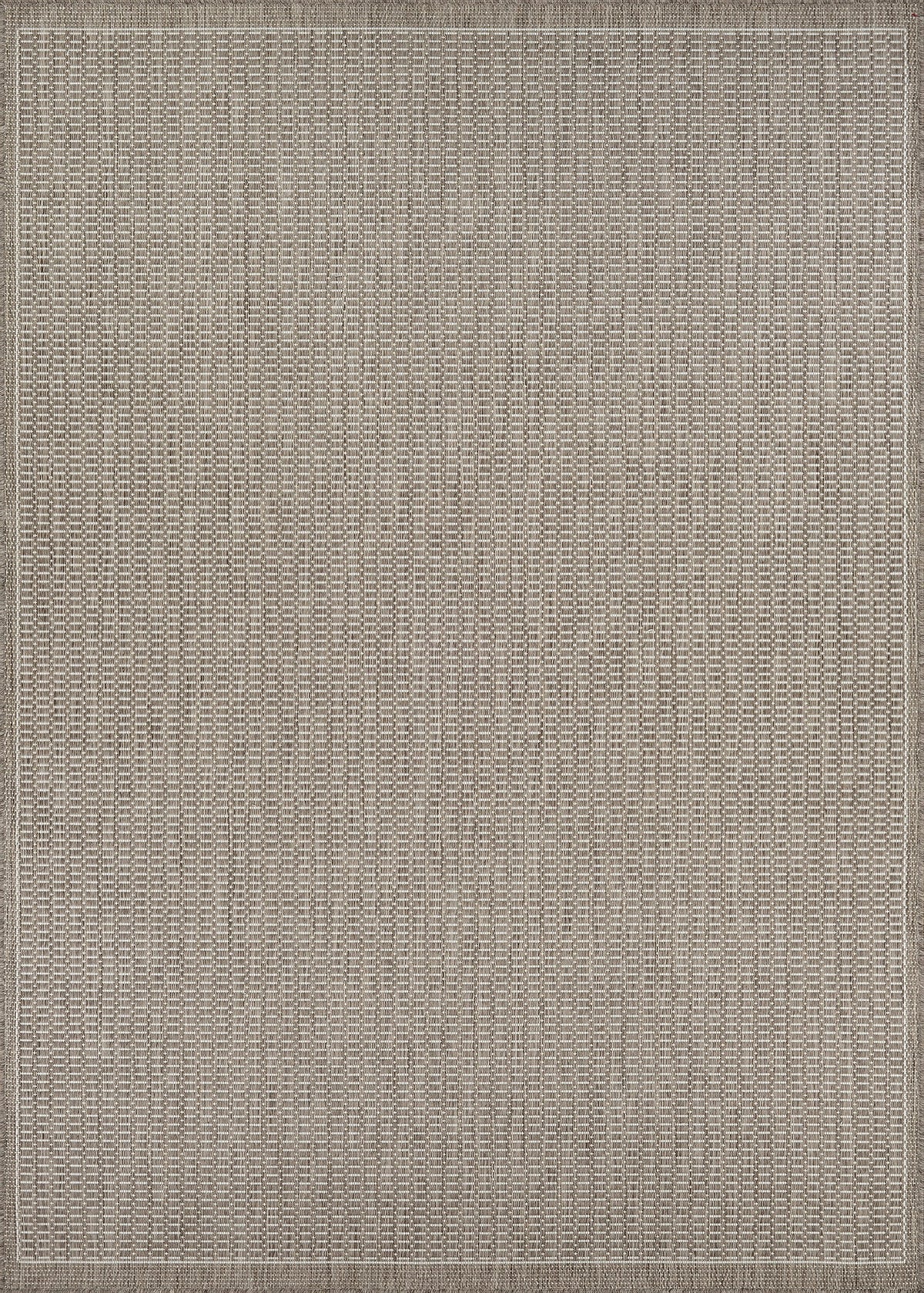 Couristan Recife Saddle Stitch 5'3" X 7'6" Ivory- Taupe Outdoor Rug