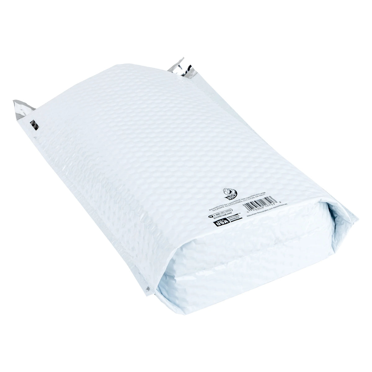 Duck Brand #2 Gusseted Poly Bubble Mailer - White, 100 pk, 8.5 in. x 11 in.
