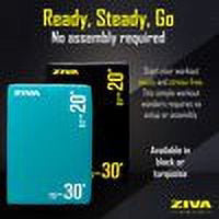 ZIVA 3-in-1 Plyometric Box - High Density PE Foam with No-Slip PVC Cover - Box Jump Exercise Equipment for Workout, Crossfit