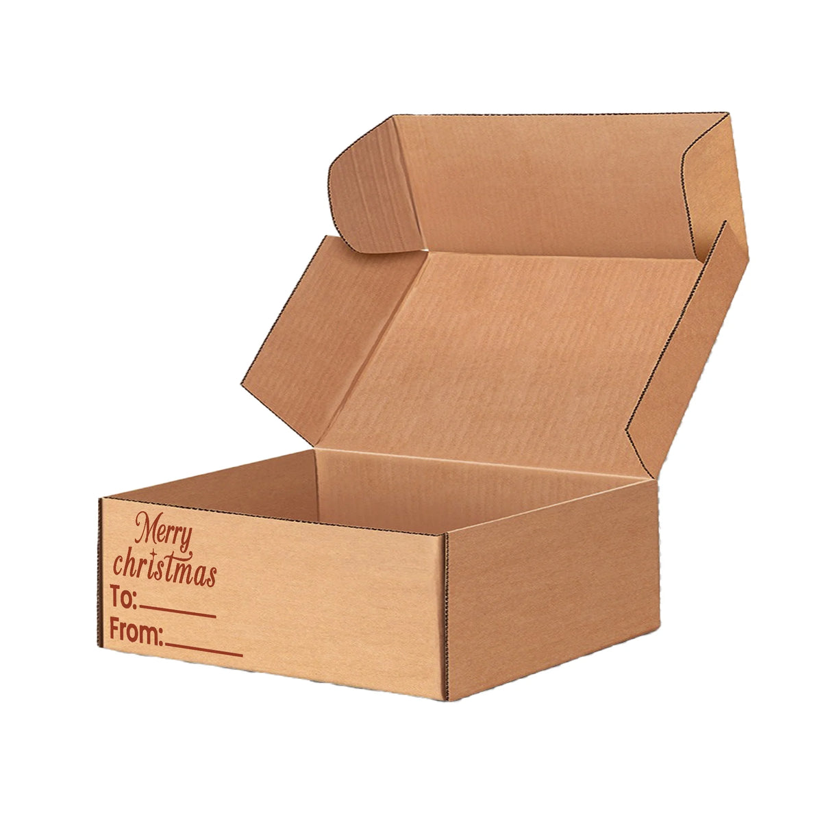 Ucanpack Christmas Shipping Boxes 10 x 5 x 3" - Xmas New Year Printed Holiday Mailing Boxes - Holiday Shipping Box Made In US