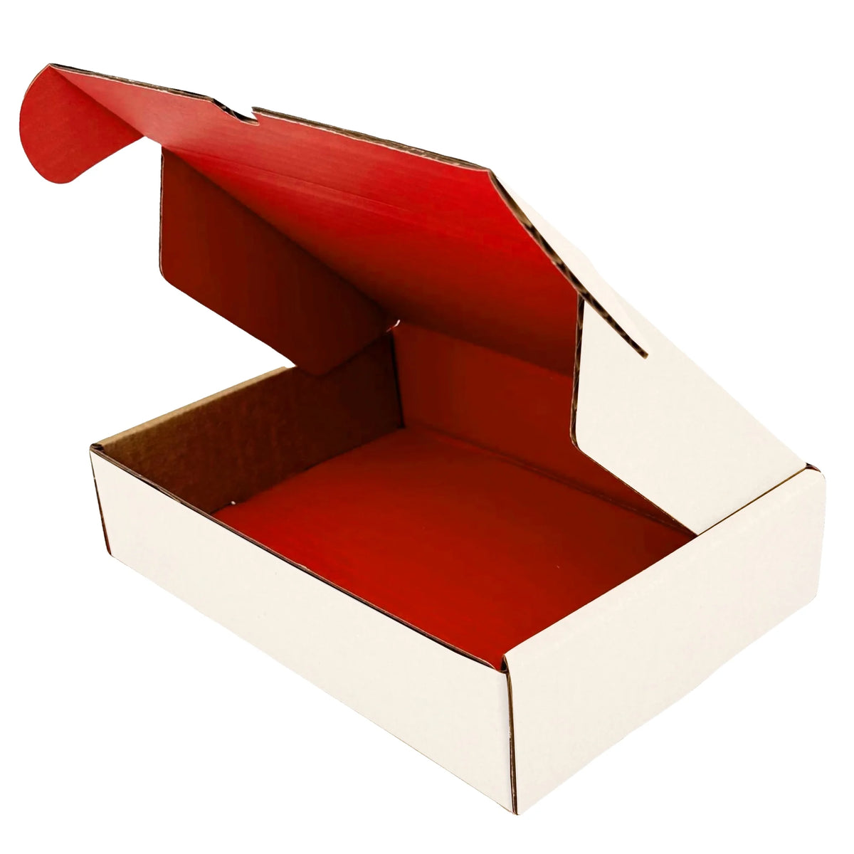 Ucanpack Red Mailer Boxes 15 x 11 x 2" (Kraft Outside) - 50 Pack Corrugated Shipping Boxes, Red Shipping Boxes for Small Busi