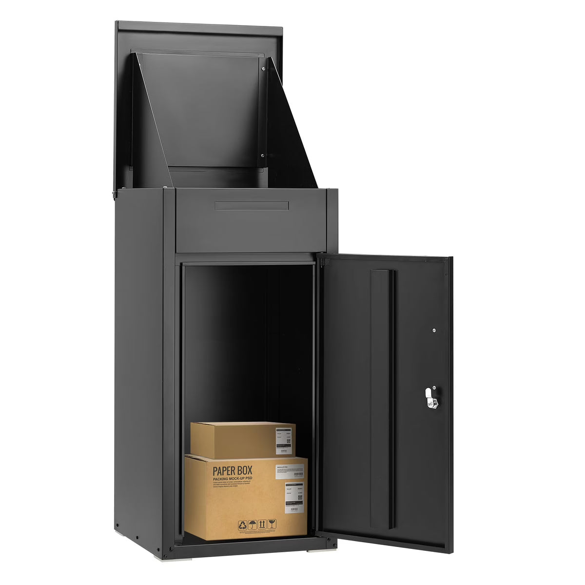 AECOJOY Package Delivery Boxes for Outside Parcel Drop Box Outdoor Storage Box Wall Mounted Express Mail Package Delivery Box