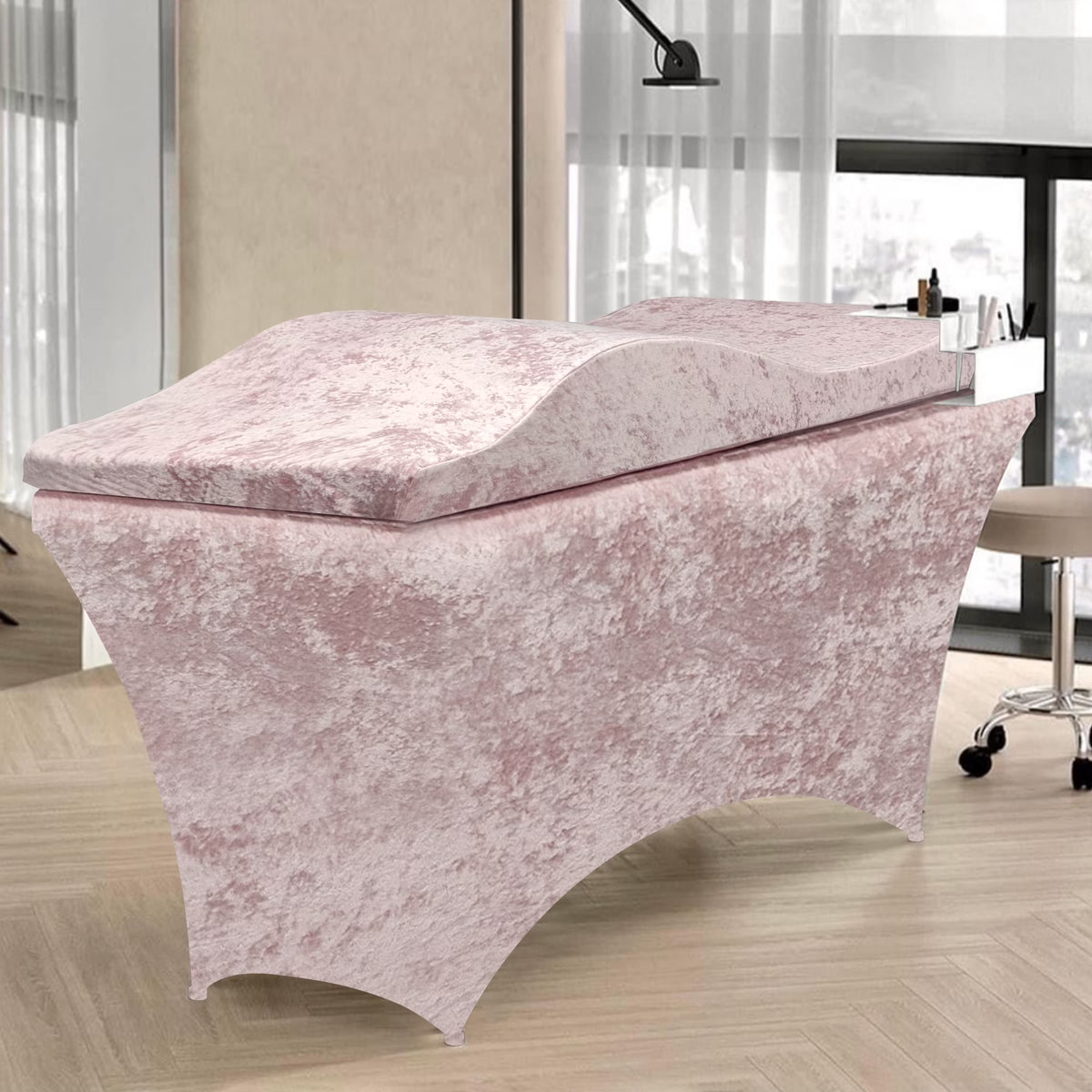 Lash Bed Foam Topper, Massage Table Memory Foam Topper, Ergonomic Curved Mattress Topper Lash Bed Cushion for Beauty Salon (7