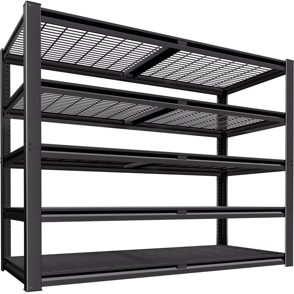 Prilinex 2500LBS Metal Storage Shelves Wire Shelving Unit Garage Storage Rack 47"W x 18"D x 72"H Heavy Duty Industrial Shelvi