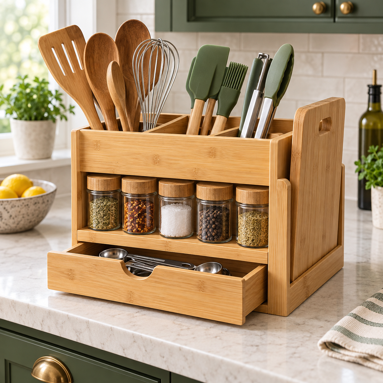 Kitchen countertop organization products